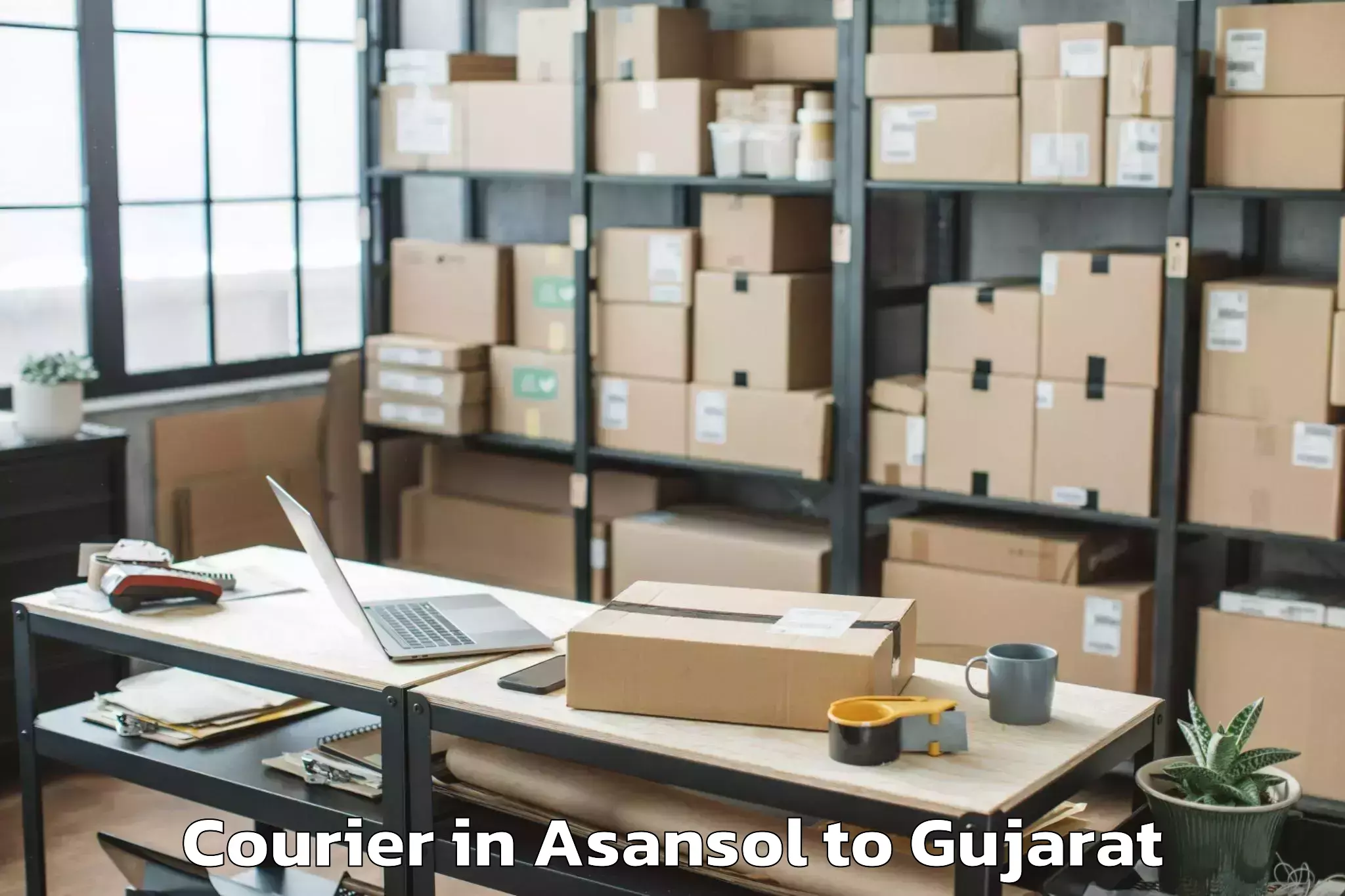 Top Asansol to Childrens University Gandhinag Courier Available